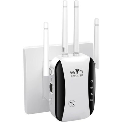 OEM Répéteur Wifi 300mbps - Amplificateur 2.4ghz, 4 Antennes, 1 Port Lan, Compatible Avec Toutes Box Internet - Publicité OEM Répéteur Wifi 300mbps - Amplificateur 2.4ghz, 4 Antennes, 1 Port Lan, Compatible Avec Toutes Box Internet - Publicité