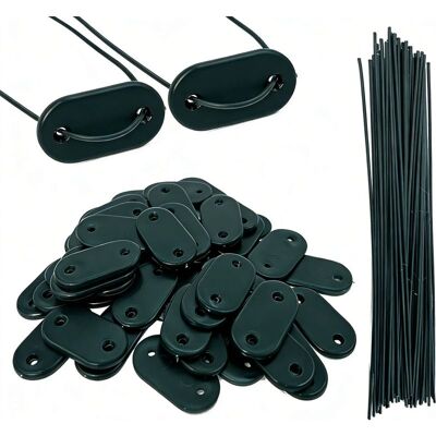 Vision Lot De 100 Fixations Robustes En Pvc Pour Écrans De Confidentialité - Clips Pour Écrans De Confidentialité Et Accessoires De Montage Pour Clôtures Et Jardins - Publicité Vision Lot De 100 Fixations Robustes En Pvc Pour Écrans De Confidentialité - Clips Pour Écrans De Confidentialité Et Accessoires De Montage Pour Clôtures Et Jardins - Publicité