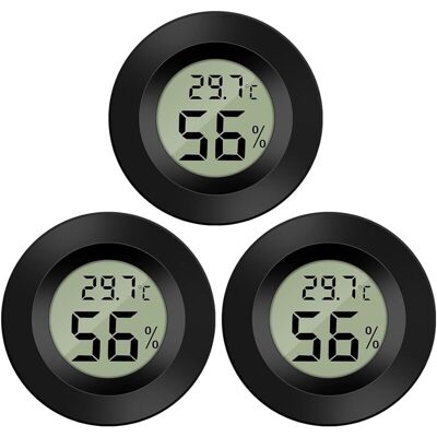 OEM 3-pack Hygromètre Thermomètre Numérique Lcd Moniteur Humidimètre Jauge Pour Humidificateurs Déshumidificateurs Serre Sous-sol Babyroom - Publicité OEM 3-pack Hygromètre Thermomètre Numérique Lcd Moniteur Humidimètre Jauge Pour Humidificateurs Déshumidificateurs Serre Sous-sol Babyroom - Publicité