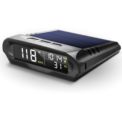 OEM Affichage Tête Haute Sans Fil Pour Voiture, Gps Solaire, Compteur De Vitesse Numérique Avec Écran Lcd, Alarme De Survitesse, Affichage Km/h/mph, Heure/altitude/température/vitesse. Publicité OEM Affichage Tête Haute Sans Fil Pour Voiture, Gps Solaire, Compteur De Vitesse Numérique Avec Écran Lcd, Alarme De Survitesse, Affichage Km/h/mph, Heure/altitude/température/vitesse. Publicité