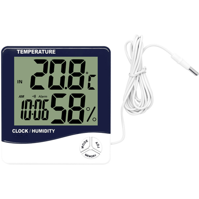 OEM Hygromètre-thermomètre Numérique, Moniteur Température Intérieure Extérieure, Écran Lcd Rétroéclairé, Réveil, Calendrier, Mémoire Valeurs Maximales Minimales (htc-2) - Publicité OEM Hygromètre-thermomètre Numérique, Moniteur Température Intérieure Extérieure, Écran Lcd Rétroéclairé, Réveil, Calendrier, Mémoire Valeurs Maximales Minimales (htc-2) - Publicité