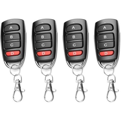FOGSHIELD 4pcs Telecommande Universelle Portail 433 Mhz, Duplicateur Porte De Garage Telecommande, Telecommande Garage Remplacement Sans Fil À 4 Boutons, Clonage Porte De Garage Pour Porte Électrique - Publicité FOGSHIELD 4pcs Telecommande Universelle Portail 433 Mhz, Duplicateur Porte De Garage Telecommande, Telecommande Garage Remplacement Sans Fil À 4 Boutons, Clonage Porte De Garage Pour Porte Électrique - Publicité