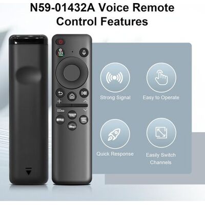 SANS MARQUE Télécommande De Rechange Pour Samsung Bn59-01432a Télécommande À Commande Vocale Pour Sam-sung Smart Tv, Télécommande Universelle Compatible Avec Samsung Smart Tv 4k Hd Tv - Publicité SANS MARQUE Télécommande De Rechange Pour Samsung Bn59-01432a Télécommande À Commande Vocale Pour Sam-sung Smart Tv, Télécommande Universelle Compatible Avec Samsung Smart Tv 4k Hd Tv - Publicité