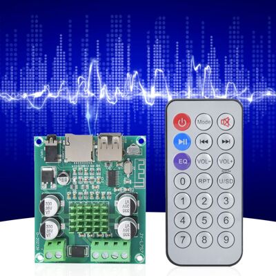 LBVIE Carte D'Amplification Double Canal Pour Bluetooth 5.0 Avec Télécommande, Compatible Avec Les Clés Usb Et Les Entrées Auxiliaires. Publicité LBVIE Carte D'Amplification Double Canal Pour Bluetooth 5.0 Avec Télécommande, Compatible Avec Les Clés Usb Et Les Entrées Auxiliaires. Publicité