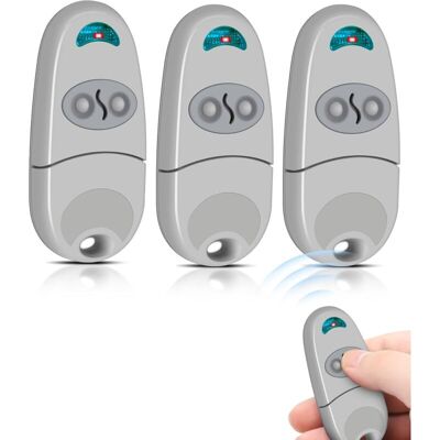 IRISFR 3pcs Telecommande Portail 433.92 Mhz, Télécommande De Portail, 2 Boutons, Télécommande Porte De Garage, Bip Portail Remote Control Badge Portail - Publicité IRISFR 3pcs Telecommande Portail 433.92 Mhz, Télécommande De Portail, 2 Boutons, Télécommande Porte De Garage, Bip Portail Remote Control Badge Portail - Publicité