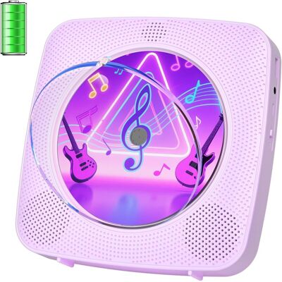 OEM 1 Lecteur Cd, Bluetooth, Radio Fm, Haut-parleur Stéréo, Usb, Aux 3.5mm, Télécommande, Violet, Maison Enfant - Publicité OEM 1 Lecteur Cd, Bluetooth, Radio Fm, Haut-parleur Stéréo, Usb, Aux 3.5mm, Télécommande, Violet, Maison Enfant - Publicité