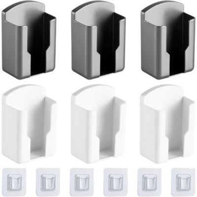 OEM 6 Pcs Boîte De Rangement À Télécommande Mural, Auto Adhésive Support Telecommande Mural, Plastique Boîte De Rangement Murale Télécommande (2 Couleurs) - Publicité OEM 6 Pcs Boîte De Rangement À Télécommande Mural, Auto Adhésive Support Telecommande Mural, Plastique Boîte De Rangement Murale Télécommande (2 Couleurs) - Publicité