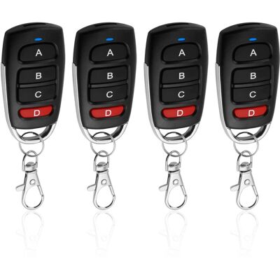 OEM Télécommande Universelle 4 Boutons 433 Mhz – Portée 10m, Duplicateur Sans Fil Pour Portail, Porte De Garage, Voiture - Publicité OEM Télécommande Universelle 4 Boutons 433 Mhz – Portée 10m, Duplicateur Sans Fil Pour Portail, Porte De Garage, Voiture - Publicité