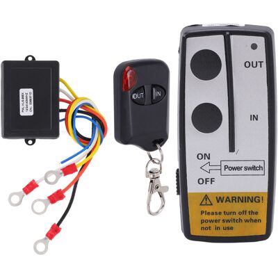 PELTOR Jeffergarden Kit De Télécommande De Treuil Sans Fil Avec Récepteur 12v 24v 75ft Accessoire Universel Longue Portée - Publicité PELTOR Jeffergarden Kit De Télécommande De Treuil Sans Fil Avec Récepteur 12v 24v 75ft Accessoire Universel Longue Portée - Publicité
