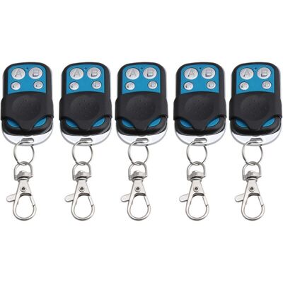 OEM Télécommande Sans Fil Rf 4 Canaux 433 Mhz Lot De 5 Noir Code 1527 Récepteur - Publicité OEM Télécommande Sans Fil Rf 4 Canaux 433 Mhz Lot De 5 Noir Code 1527 Récepteur - Publicité