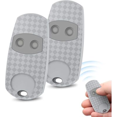 OEM Lot De 2 Télécommandes 433,92 Mhz Pour Top 432ev / 432na / 432ee, Télécommande 2 Canaux, Gris - Publicité OEM Lot De 2 Télécommandes 433,92 Mhz Pour Top 432ev / 432na / 432ee, Télécommande 2 Canaux, Gris - Publicité