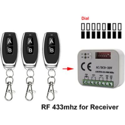 ABYSSE Télécommande De Porte De Garage 433 868 Mhz Rx Multi 300-900 Mhz Ac/dc 9-30 V - Publicité ABYSSE Télécommande De Porte De Garage 433 868 Mhz Rx Multi 300-900 Mhz Ac/dc 9-30 V - Publicité