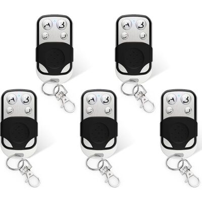 Vision Télécommande Universelle De Porte De Garage 433 Mhz (5 Pièces) Pour Ouvre-porte De Garage À 4 Boutons Et Couvercle Coulissant, Pour Portail, Porte De Garage Et Volets Roulants. Publicité Vision Télécommande Universelle De Porte De Garage 433 Mhz (5 Pièces) Pour Ouvre-porte De Garage À 4 Boutons Et Couvercle Coulissant, Pour Portail, Porte De Garage Et Volets Roulants. Publicité
