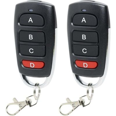 OEM 2 Télécommandes De Porte De Garage 433 Mhz, Télécommande Universelle Sans Fil Pour Porte De Garage, Duplicateur De Télécommande De Porte De Garage À 4 Boutons, Portail Électrique Clone Longue Portée D - Publicité OEM 2 Télécommandes De Porte De Garage 433 Mhz, Télécommande Universelle Sans Fil Pour Porte De Garage, Duplicateur De Télécommande De Porte De Garage À 4 Boutons, Portail Électrique Clone Longue Portée D - Publicité