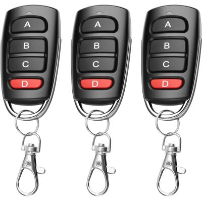 OEM Télécommande Universelle Portail 433 Mhz – Duplicateur Sans Fil 4 Boutons, Copieur Pour Porte De Garage, Portée 50m, Compatible 2260 2262 Pt2264 5326 2240 1527 - Publicité OEM Télécommande Universelle Portail 433 Mhz – Duplicateur Sans Fil 4 Boutons, Copieur Pour Porte De Garage, Portée 50m, Compatible 2260 2262 Pt2264 5326 2240 1527 - Publicité