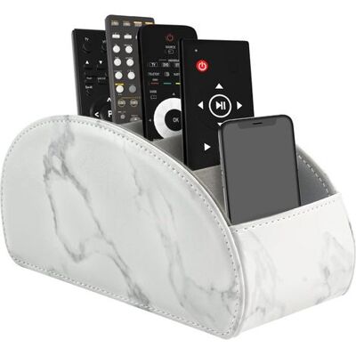 OEM Grand Étui De Rangement Pour Télécommandes À 5 Compartiments, Compatible Avec Les Télécommandes De Télévision, Dvd, 4k Et Blu-ray, Style Stylo, Finition Marbre Blanc. Publicité OEM Grand Étui De Rangement Pour Télécommandes À 5 Compartiments, Compatible Avec Les Télécommandes De Télévision, Dvd, 4k Et Blu-ray, Style Stylo, Finition Marbre Blanc. Publicité