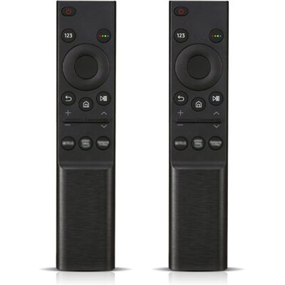 ABCRITAL Télécommande Universelle De Remplacement Pour Samsung Tv Bn59-01358b - Lot De 2 Télécommandes Infrarouges Pour Samsung Crystal Qled Oled Curved Hdtv 4/8k Uhd, Forme Incurvée, Série Smart Tv - Publicité ABCRITAL Télécommande Universelle De Remplacement Pour Samsung Tv Bn59-01358b - Lot De 2 Télécommandes Infrarouges Pour Samsung Crystal Qled Oled Curved Hdtv 4/8k Uhd, Forme Incurvée, Série Smart Tv - Publicité