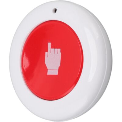 HEAT Télécommande Sans Fil Compacte Et Intelligente, Ronde, Pour La Maison, Le Couloir, Le Bureau Ou Le Garage. 3 V Cc, Blanc Et Rouge. Publicité HEAT Télécommande Sans Fil Compacte Et Intelligente, Ronde, Pour La Maison, Le Couloir, Le Bureau Ou Le Garage. 3 V Cc, Blanc Et Rouge. Publicité