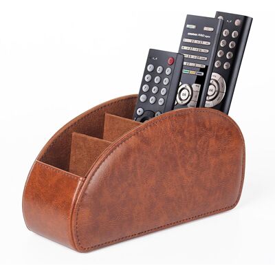OEM Porte-télécommande Avec 5 Poches, Grand Support Pour Tv, Dvd, Clé 4k Et Télécommandes Bluray, Rangement Pour Crayons, Marron M - Publicité OEM Porte-télécommande Avec 5 Poches, Grand Support Pour Tv, Dvd, Clé 4k Et Télécommandes Bluray, Rangement Pour Crayons, Marron M - Publicité