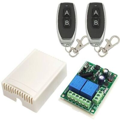 URSUS 220v Ac 2 Canaux Sans Fil Commutateur De Télécommande, Récepteur Rf Module De Relais 433 Mhz Avec Émetteur Marche/arrêt Pour Porte Degarage, Lumière, Usage Domestique - Publicité URSUS 220v Ac 2 Canaux Sans Fil Commutateur De Télécommande, Récepteur Rf Module De Relais 433 Mhz Avec Émetteur Marche/arrêt Pour Porte Degarage, Lumière, Usage Domestique - Publicité