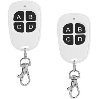XVX Télécommande Universelle 4 Canaux 433 Mhz Pour Portail/garage – Compatible Code D’apprentissage Ev1527 – Lot De 2 Émetteurs Sans Fil - Publicité XVX Télécommande Universelle 4 Canaux 433 Mhz Pour Portail/garage – Compatible Code D’apprentissage Ev1527 – Lot De 2 Émetteurs Sans Fil - Publicité
