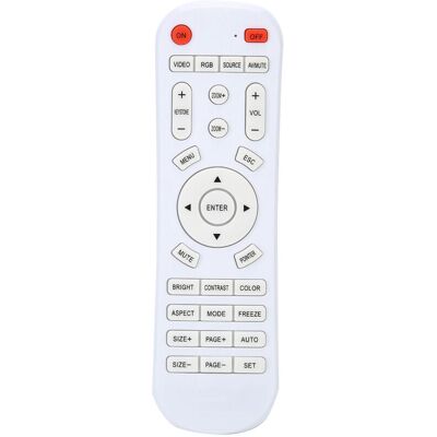 MOXIE Sjlerst Contrôleur De Projecteur, Télécommande Blanche Durable Dc 3 V Mini Hd Pour - Publicité MOXIE Sjlerst Contrôleur De Projecteur, Télécommande Blanche Durable Dc 3 V Mini Hd Pour - Publicité