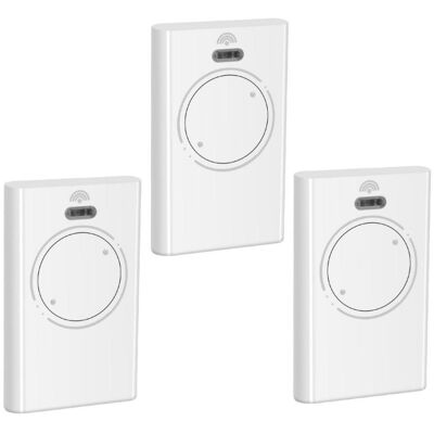 FLAMMKRAFT Télécommande De Porte De Garage — Compatible Avec Les Modèles Faac Xt2 868 Slh (868 Mhz, Double Canal) — Blanc (lot De 3) - Publicité FLAMMKRAFT Télécommande De Porte De Garage — Compatible Avec Les Modèles Faac Xt2 868 Slh (868 Mhz, Double Canal) — Blanc (lot De 3) - Publicité