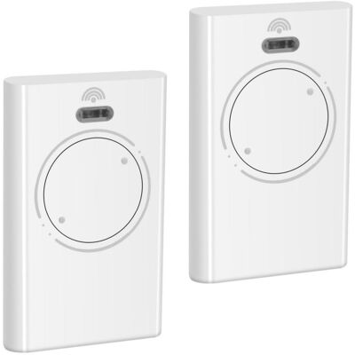 FLAMMKRAFT Télécommande De Porte De Garage — Compatible Avec Les Modèles Faac Xt2 868 Slh (868 Mhz, Double Canal) — Blanc (lot De 2) - Publicité FLAMMKRAFT Télécommande De Porte De Garage — Compatible Avec Les Modèles Faac Xt2 868 Slh (868 Mhz, Double Canal) — Blanc (lot De 2) - Publicité