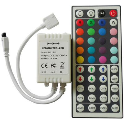 Melissa 44 Key Touches Ir Remote Control Télécommande Sans Fil, 12v 6a Controller Contrôleur Pour Bande De Rgb Led - Publicité Melissa 44 Key Touches Ir Remote Control Télécommande Sans Fil, 12v 6a Controller Contrôleur Pour Bande De Rgb Led - Publicité
