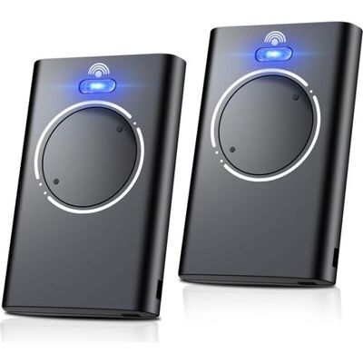 ACKERMAN Lot De 2 Télécommandes De Porte De Garage (868 Mhz), Compatibles Avec Les Modèles Xt2 868 Slh Lr Et Xt4 868 Slh Lr, 2 Canaux, Noires - Publicité ACKERMAN Lot De 2 Télécommandes De Porte De Garage (868 Mhz), Compatibles Avec Les Modèles Xt2 868 Slh Lr Et Xt4 868 Slh Lr, 2 Canaux, Noires - Publicité
