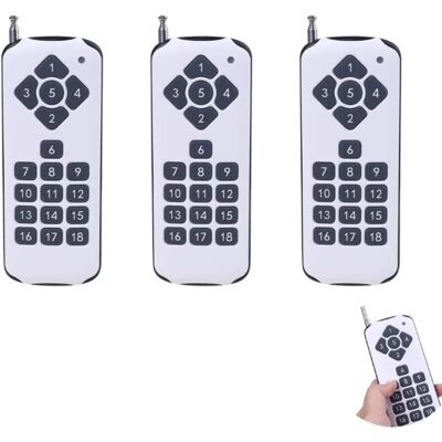 OEM 3 Pc Accessoires Pour Outils Multifonctions - Télécommande Rf Ask 18 Canaux 433 Mhz 18 Touches, Émetteur Sans Fil Haute Puissance Pour Alarme De Commutation - (couleur : Blanc)-crezuo - Publicité OEM 3 Pc Accessoires Pour Outils Multifonctions - Télécommande Rf Ask 18 Canaux 433 Mhz 18 Touches, Émetteur Sans Fil Haute Puissance Pour Alarme De Commutation - (couleur : Blanc)-crezuo - Publicité