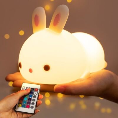 Cellfast Veilleuse Enfant,16 Couleurs+télécommande Veilleuse Enfant Rechargeable+sans Fil,veilleuse Lapin Veilleuse Bebe Kawaii Deco - Publicité Cellfast Veilleuse Enfant,16 Couleurs+télécommande Veilleuse Enfant Rechargeable+sans Fil,veilleuse Lapin Veilleuse Bebe Kawaii Deco - Publicité