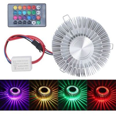 URSUS Sun Flower Applique Aluminium 3w Rgb Led Aluminium Applique Avec Télécommande Pour Chambre Chevet Salon 85-277v - Publicité URSUS Sun Flower Applique Aluminium 3w Rgb Led Aluminium Applique Avec Télécommande Pour Chambre Chevet Salon 85-277v - Publicité