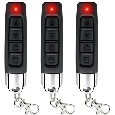 DYIKITI 3 Pièces Telecommande Universelle Portail 433 Mhz, Télécommande Porte De Garage Sans Fil, Duplicateur Porte De Garage Portable Jusqu'à 50 M De Distance, Clonage Garage Porte - Publicité DYIKITI 3 Pièces Telecommande Universelle Portail 433 Mhz, Télécommande Porte De Garage Sans Fil, Duplicateur Porte De Garage Portable Jusqu'à 50 M De Distance, Clonage Garage Porte - Publicité