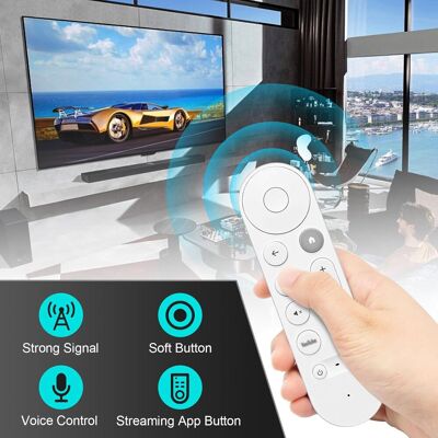 SANS MARQUE Télécommande Tv - Compatible Avec Google Tv Stick/chromecast 4k, Commande Vocale Et Contrôle Smart Home - Publicité SANS MARQUE Télécommande Tv - Compatible Avec Google Tv Stick/chromecast 4k, Commande Vocale Et Contrôle Smart Home - Publicité