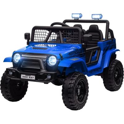 ACKERMAN Voiture Électrique Pour Enfants Avec Suspension Souple, Télécommande, Phares Led, Klaxon, Moteurs 12 V, En Plastique Et Métal, Bleue - Publicité ACKERMAN Voiture Électrique Pour Enfants Avec Suspension Souple, Télécommande, Phares Led, Klaxon, Moteurs 12 V, En Plastique Et Métal, Bleue - Publicité