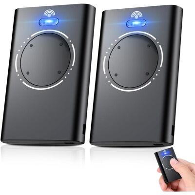 FLAMMKRAFT Télécommandes Pour Porte De Garage — Compatibles Avec Les Modèles Faac Xt4 868 Slh (868 Mhz, Double Canal) — Noir (lot De 2) - Publicité FLAMMKRAFT Télécommandes Pour Porte De Garage — Compatibles Avec Les Modèles Faac Xt4 868 Slh (868 Mhz, Double Canal) — Noir (lot De 2) - Publicité