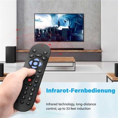 SANS MARQUE Télécommande Infrarouge De Rechange Universelle Pour Télécommande Sky Q, Avec Distance De Fonctionnement De 10 M, Télécommande Infrarouge Pour Sky Q Tv Box, Pas De Programmation - Publicité SANS MARQUE Télécommande Infrarouge De Rechange Universelle Pour Télécommande Sky Q, Avec Distance De Fonctionnement De 10 M, Télécommande Infrarouge Pour Sky Q Tv Box, Pas De Programmation - Publicité
