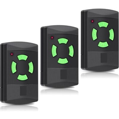 BARKBUSTERS Lot De 3 Télécommandes De Rechange Pour Émetteur Portatif Hörmann Hsm4 437230, Télécommande Auto-apprentissage 26,975 Mhz, 4 Canaux Pour Porte De Garage, Porte D'Entrée, Porte D'Entrée, Etc - Publicité BARKBUSTERS Lot De 3 Télécommandes De Rechange Pour Émetteur Portatif Hörmann Hsm4 437230, Télécommande Auto-apprentissage 26,975 Mhz, 4 Canaux Pour Porte De Garage, Porte D'Entrée, Porte D'Entrée, Etc - Publicité