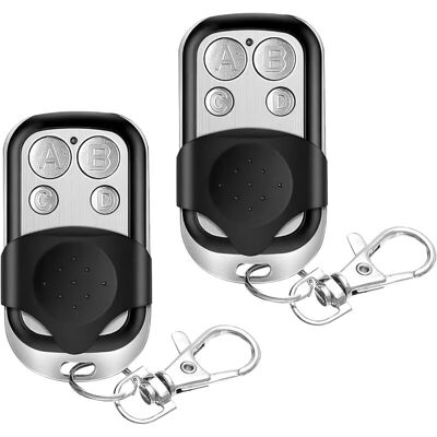 OEM Lot De 2 Télécommandes Universelles Pour Porte De Garage 433 Mhz, Télécommande De Porte De Garage À 4 Boutons, Duplicateur De Télécommande De Porte De Garage, Clone De Porte Électrique Avec Couvercle- - Publicité OEM Lot De 2 Télécommandes Universelles Pour Porte De Garage 433 Mhz, Télécommande De Porte De Garage À 4 Boutons, Duplicateur De Télécommande De Porte De Garage, Clone De Porte Électrique Avec Couvercle- - Publicité