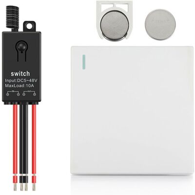 BRAST Ensemble Interrupteur Et Récepteur Sans Fil, Sans Câblage, Sans Wifi, Télécommande Pour Éclairage Led, Interrupteur De Panneau Sans Fil, Étanche Ip66 (ensemble Interrupteur 1 Groupe 1 - Publicité BRAST Ensemble Interrupteur Et Récepteur Sans Fil, Sans Câblage, Sans Wifi, Télécommande Pour Éclairage Led, Interrupteur De Panneau Sans Fil, Étanche Ip66 (ensemble Interrupteur 1 Groupe 1 - Publicité