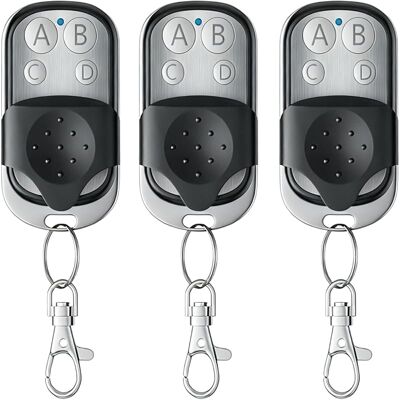 SANS MARQUE 3pcs Telecommande Portail 433.92 Mhz, Universelle Rolling Code Telecommande Duplicateur, Télécommande Garage Sans Fil À 4 Boutons Pour Porte Garage Électrique Avec Couvercle Coulissant - Publicité SANS MARQUE 3pcs Telecommande Portail 433.92 Mhz, Universelle Rolling Code Telecommande Duplicateur, Télécommande Garage Sans Fil À 4 Boutons Pour Porte Garage Électrique Avec Couvercle Coulissant - Publicité