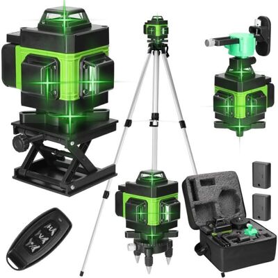 Melissa Debuns – Niveau Laser 4d 16 Lignes Auto-nivelant – Laser Vert 532 Nm – Portée 25 M – Étanche Ip54 – 2 Batteries 2400 Mah – Télécommande Et Trépied - 2400mah - Publicité Melissa Debuns – Niveau Laser 4d 16 Lignes Auto-nivelant – Laser Vert 532 Nm – Portée 25 M – Étanche Ip54 – 2 Batteries 2400 Mah – Télécommande Et Trépied - 2400mah - Publicité