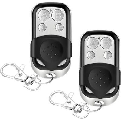 WEMAKMAK Télécommande De Porte De Garage, 2 Pièces 433 Mhz Télécommande Universelle Clonage, Télécommande Pour Porte De Garage Compatible - Publicité WEMAKMAK Télécommande De Porte De Garage, 2 Pièces 433 Mhz Télécommande Universelle Clonage, Télécommande Pour Porte De Garage Compatible - Publicité