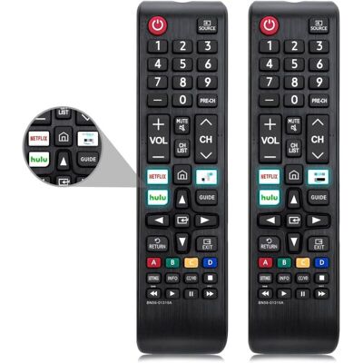 OEM Lot De 2 Télécommandes Universelles Pour Téléviseur Samsung, Télécommandes De Remplacement Pour Téléviseur Samsung, Compatibles Netflix, Télécommandes Hulu À Bouton Ir, Compatibles Avec Tous Les Télév - Publicité OEM Lot De 2 Télécommandes Universelles Pour Téléviseur Samsung, Télécommandes De Remplacement Pour Téléviseur Samsung, Compatibles Netflix, Télécommandes Hulu À Bouton Ir, Compatibles Avec Tous Les Télév - Publicité