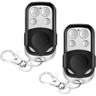 JUSCH Télécommande De Porte De Garage, 2 Pièces 433 Mhz Télécommande Universelle Clonage, Télécommande Pour Porte De Garage Compatible - Publicité JUSCH Télécommande De Porte De Garage, 2 Pièces 433 Mhz Télécommande Universelle Clonage, Télécommande Pour Porte De Garage Compatible - Publicité