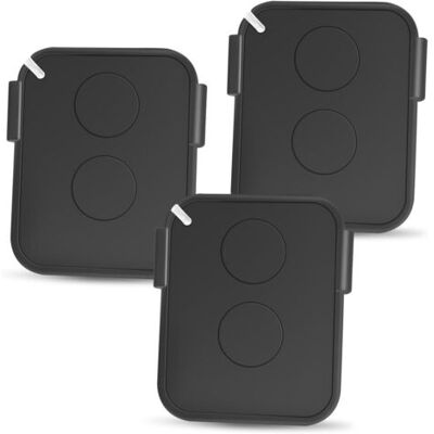 ABYSSE Lot De 3 Télécommandes Compatibles On2e - Émetteurs Double Canal 433,92 Mhz Avec Une Portée Jusqu'à 200 Mètres - Publicité ABYSSE Lot De 3 Télécommandes Compatibles On2e - Émetteurs Double Canal 433,92 Mhz Avec Une Portée Jusqu'à 200 Mètres - Publicité