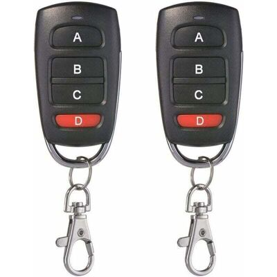 OEM Lot De 2 Universel Porte De Garage Clonage Clé Fob Télécommande 433 Mhz 4 Bouton Cloner Pour Porte De Garage Porte Électrique Etc - Publicité OEM Lot De 2 Universel Porte De Garage Clonage Clé Fob Télécommande 433 Mhz 4 Bouton Cloner Pour Porte De Garage Porte Électrique Etc - Publicité