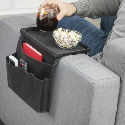 Cellfast Organisateur Plateau Pour Télécommande Et Accessoires - Noir - 6 Rangements Latéraux - 31 X 17 Cm - Publicité Cellfast Organisateur Plateau Pour Télécommande Et Accessoires - Noir - 6 Rangements Latéraux - 31 X 17 Cm - Publicité