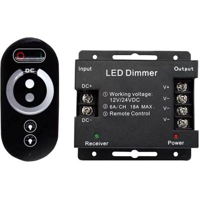 Melissa Variateur Tactile Sans Fil Led 12 V - 12 V Cc Avec Télécommande Pour Toutes Les Lampes Led À Intensité Variable Cc - Variateur Tactile Sans Fil 18 A - Publicité Melissa Variateur Tactile Sans Fil Led 12 V - 12 V Cc Avec Télécommande Pour Toutes Les Lampes Led À Intensité Variable Cc - Variateur Tactile Sans Fil 18 A - Publicité